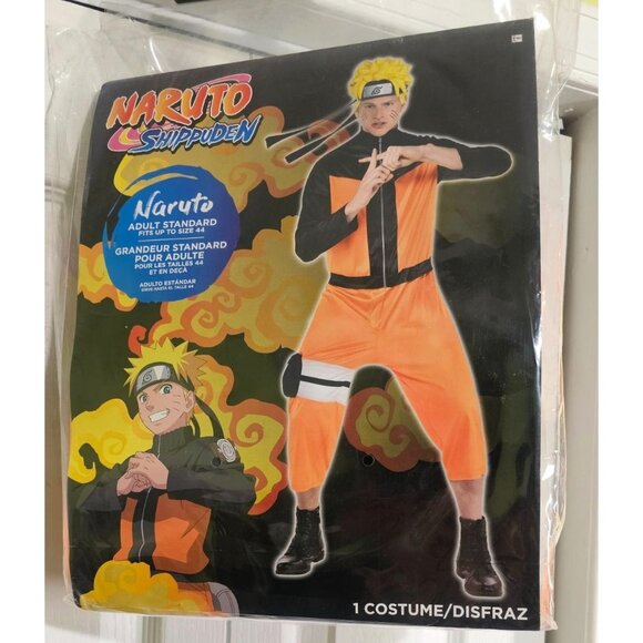 Naruto Shippuden Adult Costume Anime Cosplay Halloween Jumpsuit Headpiece Wig